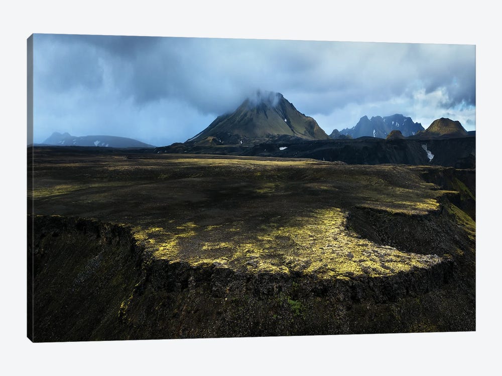 Moody View In The Icelandic Highlands by Daniel Gastager 1-piece Canvas Print
