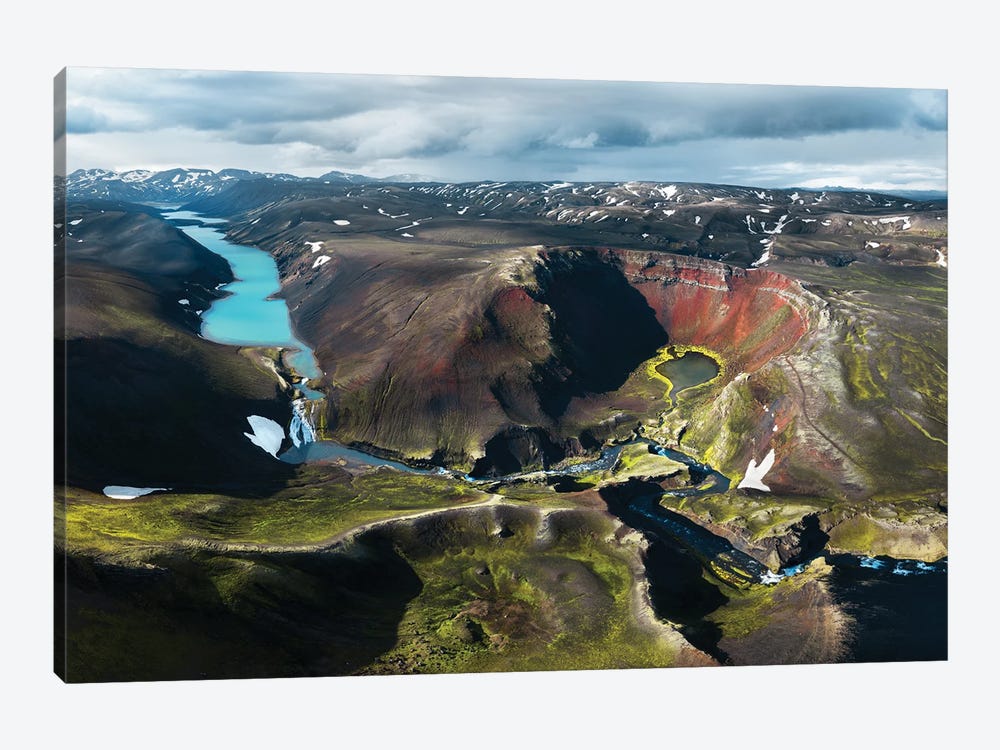 Colorful Highland Paradise In Iceland by Daniel Gastager 1-piece Art Print