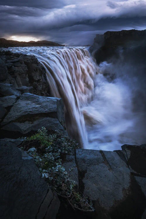 A Dramatic Summer Night At Dettifos by Daniel Gastager wall art