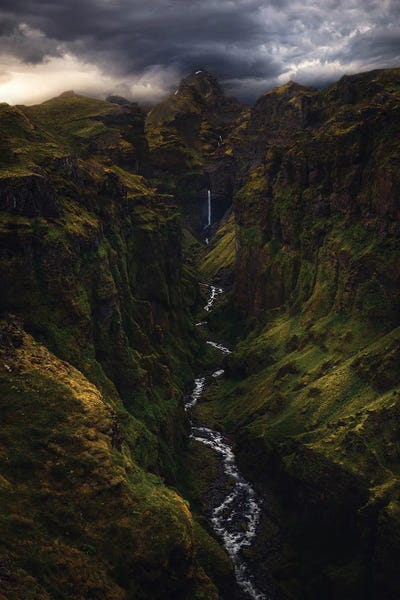 Dramatic Canyon In Iceland by Daniel Gastager framed wall art