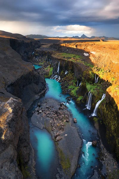 Iceland: Blue Highland River In Iceland by Daniel Gastager