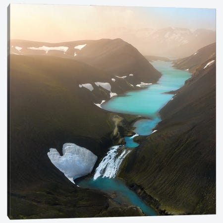 Colorful Highland Lake In Iceland Canvas Print #DGG78} by Daniel Gastager Canvas Artwork