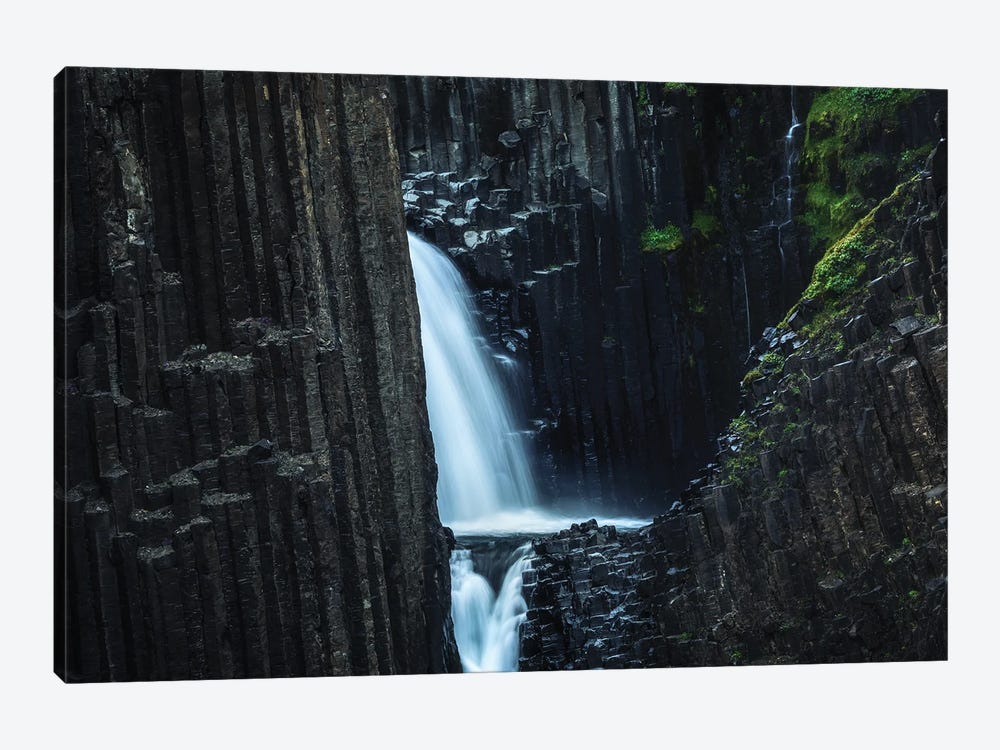 Icelandic Basalt Waterfall by Daniel Gastager 1-piece Canvas Wall Art