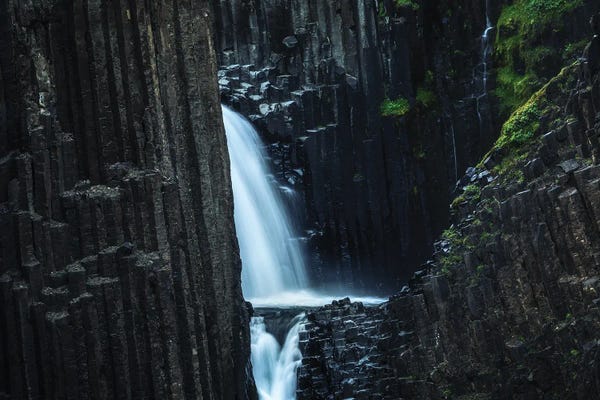 Iceland: Icelandic Basalt Waterfall by Daniel Gastager