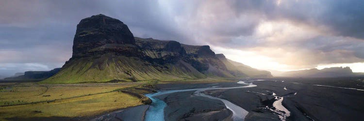 A Rainy Sunset Above Iceland