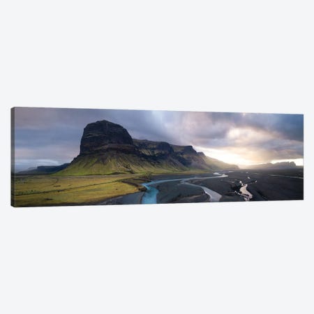 A Rainy Sunset Above Iceland Canvas Print #DGG87} by Daniel Gastager Canvas Art