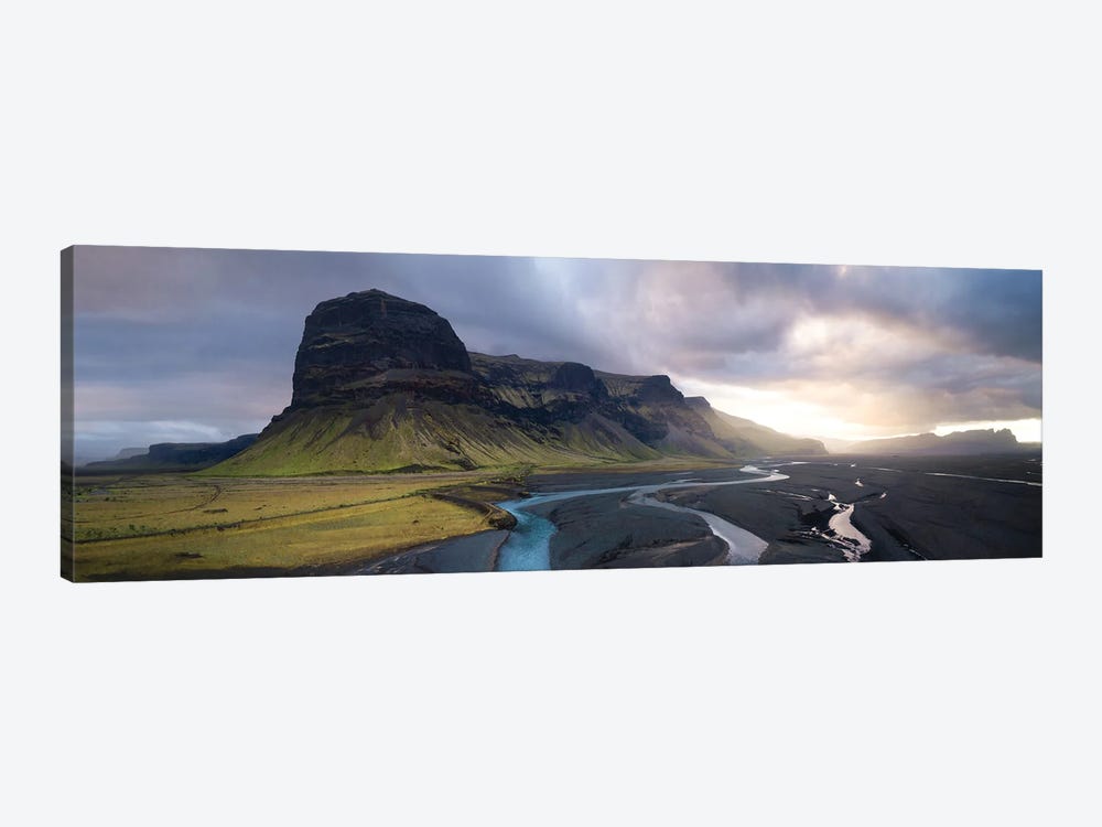 A Rainy Sunset Above Iceland by Daniel Gastager 1-piece Canvas Print