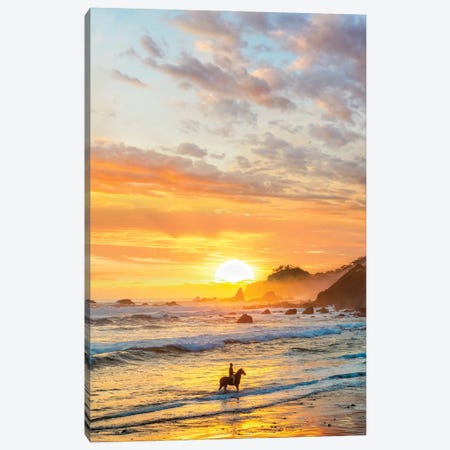 A Day In The Beach Canvas Print #DGH1} by Diego Hernandez Canvas Print