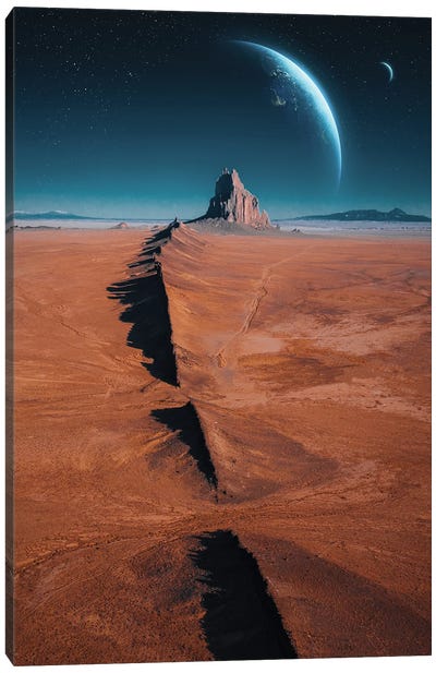 Mars Canvas Art Print - Diego Hernandez