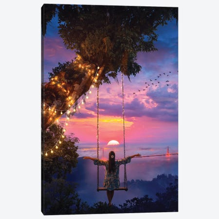 The End Of The Day Canvas Print #DGH42} by Diego Hernandez Canvas Art