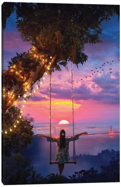 The End Of The Day Canvas Art Print - Diego Hernandez