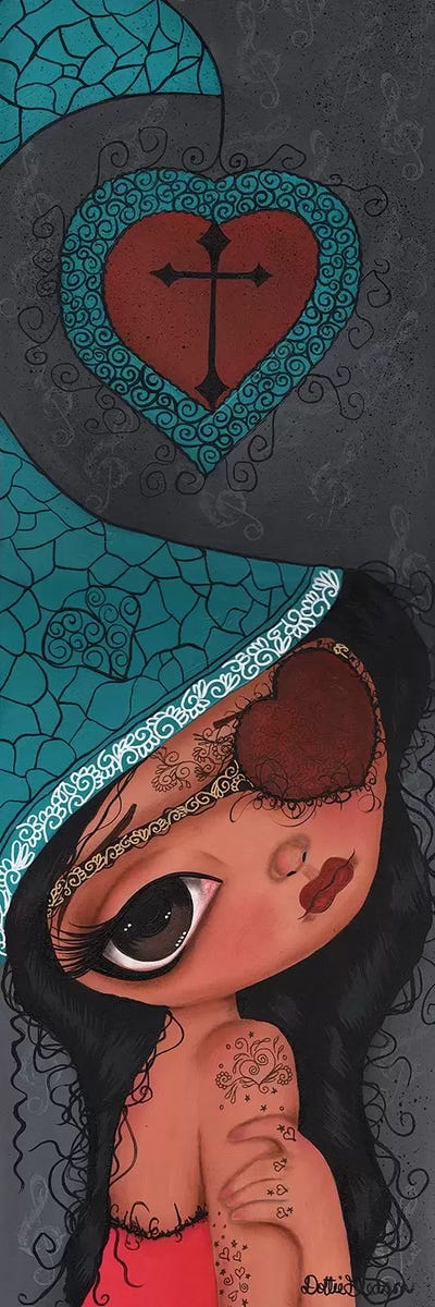 Leah by Dottie Gleason multi panel art