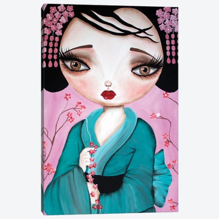 Little Geisha Canvas Print #DGL110} by Dottie Gleason Canvas Art Print