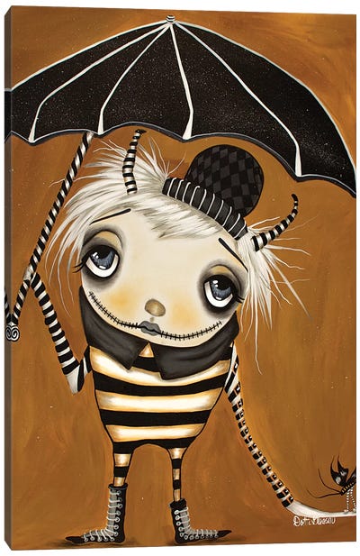 Umbrella Nurdle Canvas Art Print - Dottie Gleason