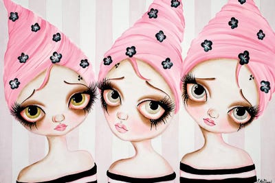 Un Deux Trois II by Dottie Gleason framed canvas print