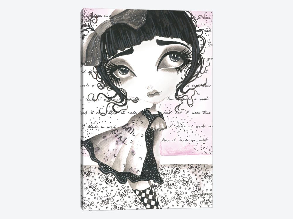 Goth Girl by Dottie Gleason 1-piece Art Print