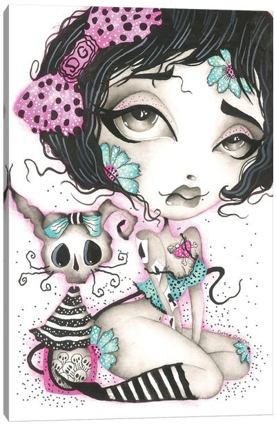 Pink & Igor Canvas Art Print - Dottie Gleason