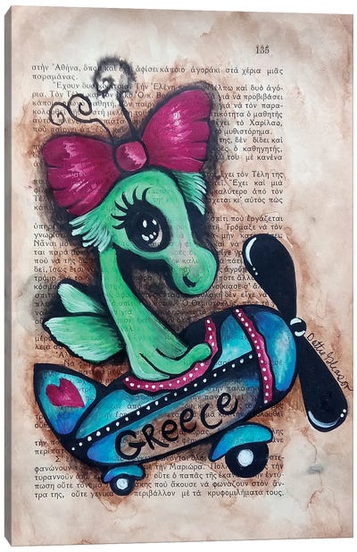 Greece Canvas Art Print - Dottie Gleason