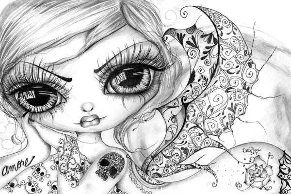 Pop Surrealism & Lowbrow: Amore II by Dottie Gleason