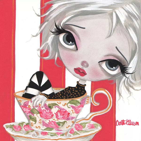 Pop Surrealism & Lowbrow: A Little Cup Of Tea by Dottie Gleason