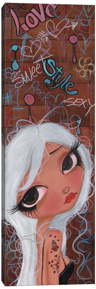 Candy Pin Up Girl Canvas Art Print - Dottie Gleason