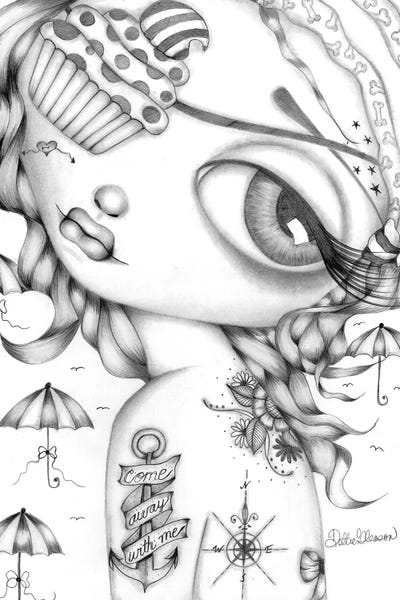 Come Away With Me by Dottie Gleason framed canvas print