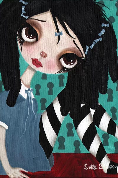 Curls by Dottie Gleason framed canvas print