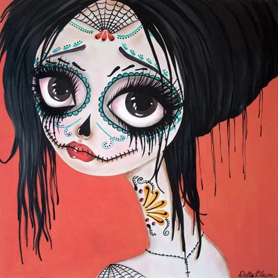 Day Of The Dead #10 by Dottie Gleason framed wall art