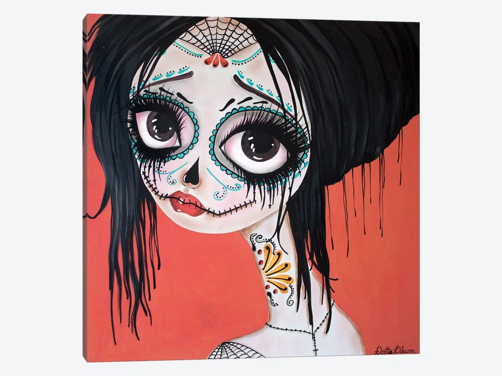 Day Of The Dead #10 by Dottie Gleason 1-piece Canvas Print