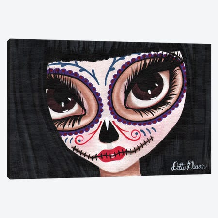 Day Of The Dead I See You Canvas Print #DGL60} by Dottie Gleason Canvas Wall Art