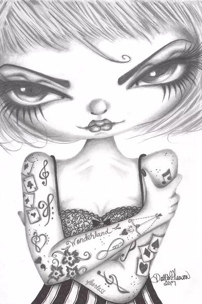 Greta by Dottie Gleason framed canvas print