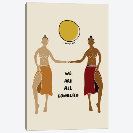 We Are All Connected Canvas Print #DGM22} by Danica Gim Canvas Art Print
