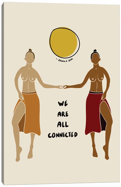 We Are All Connected Canvas Art Print - Danica Gim