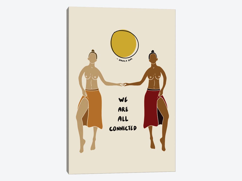 We Are All Connected by Danica Gim 1-piece Canvas Art
