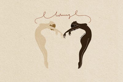 Listening by Danica Gim art print