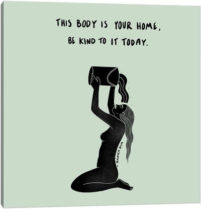 This Body Canvas Art Print - Body Positivity Art
