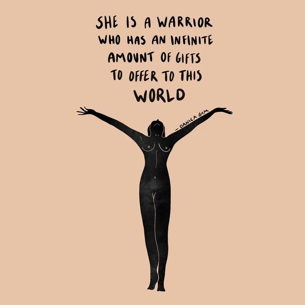 Silhouettes: She Is A Warrior by Danica Gim