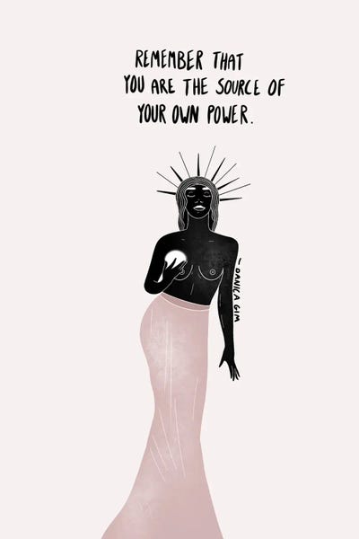 Source Of Power by Danica Gim metal wall art