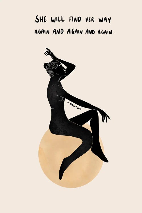 She Will Find Her Way by Danica Gim wall art