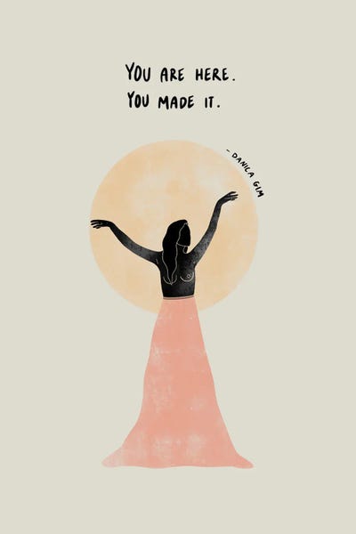 You Are Here by Danica Gim metal wall art