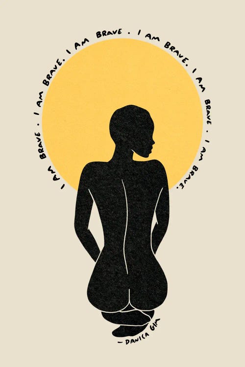 I Am Brave by Danica Gim wall art