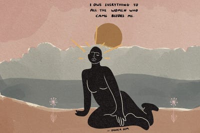 The Women Who Came Before by Danica Gim metal wall art