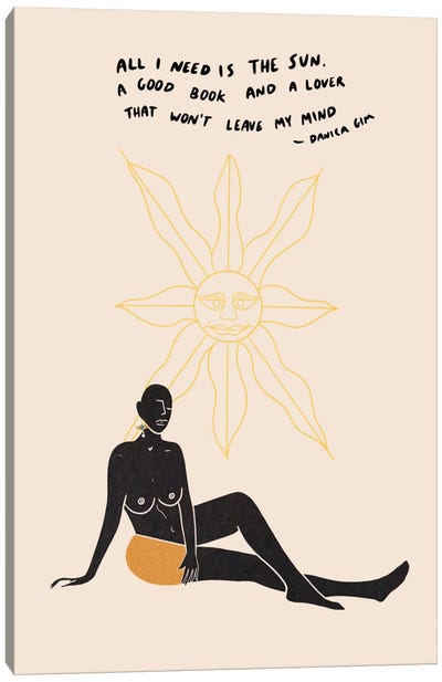 Sun Lover Canvas Art Print - Danica Gim