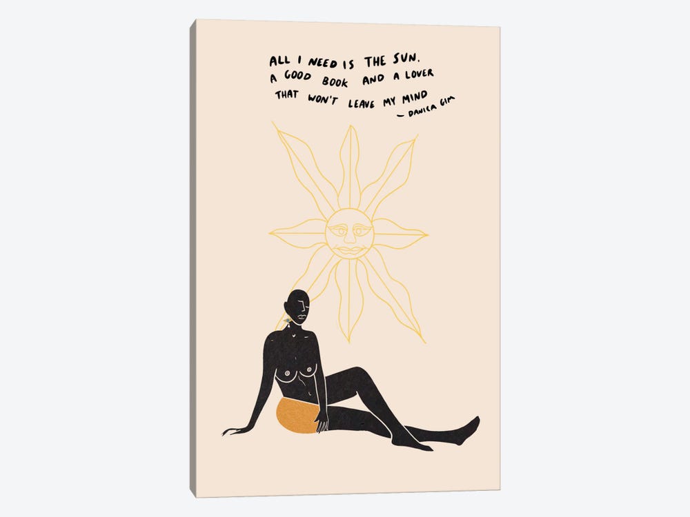 Sun Lover by Danica Gim 1-piece Canvas Print