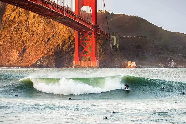 Golden Surf by Dave Gordon wall art