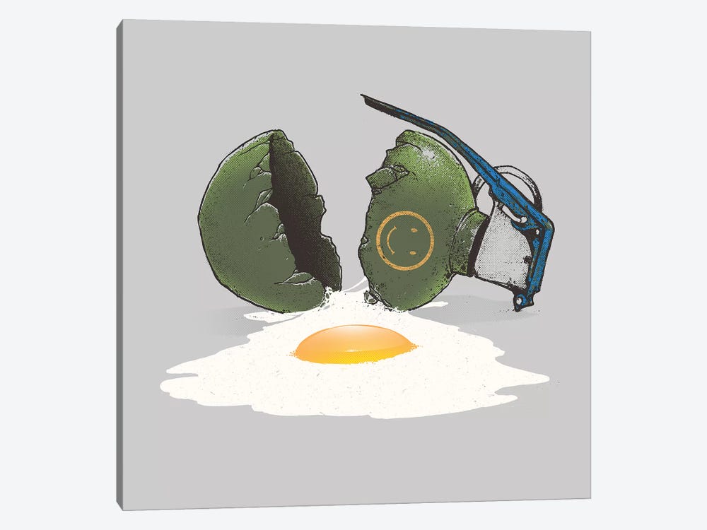 Eggsplosion by Digital Carbine 1-piece Canvas Print