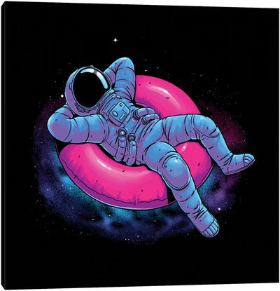 Floating Dream Canvas Art Print - Space Exploration Art