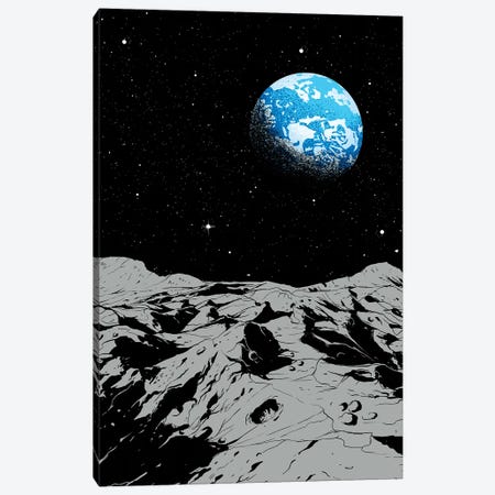 From The Moon Canvas Print #DGT15} by Digital Carbine Canvas Art
