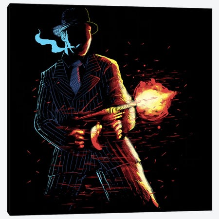 Mafioso Canvas Print #DGT29} by Digital Carbine Canvas Wall Art
