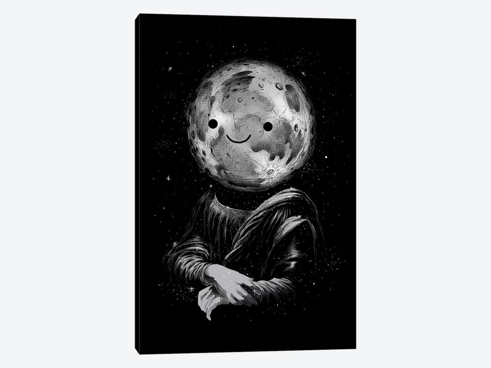 Moon Lisa by Digital Carbine 1-piece Canvas Art Print